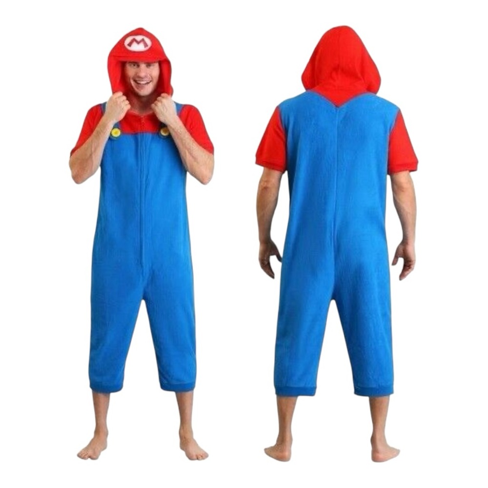 Halloween Super MARIO Bros Child Hooded Lounger kigurumi Costume Nintendo